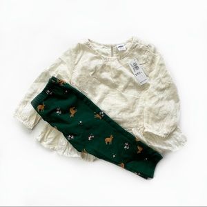 EYELET TOP+ FOREST LEGGINGS